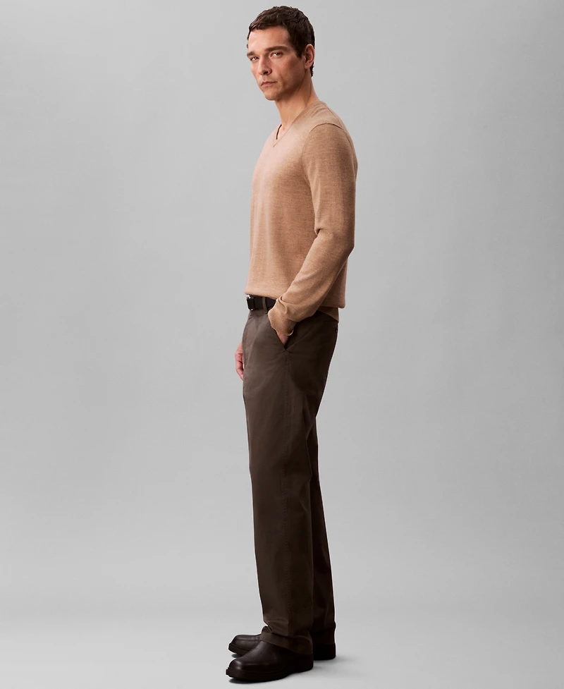 Calvin Klein Men's Merino Wool Blend V-Neck Sweater