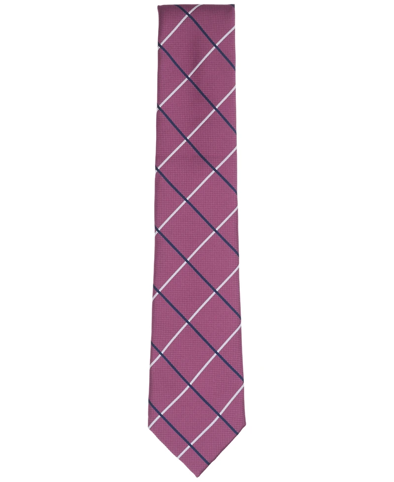 Club Room Men's Maine Grid Tie, Macy's Exclusive