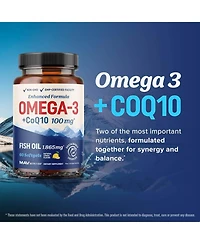 Mav Nutrition Fish Oil with CoQ10 Softgels, 60ct