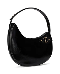 Lauren Ralph Crinkle Patent Leather Tasha Shoulder Bag