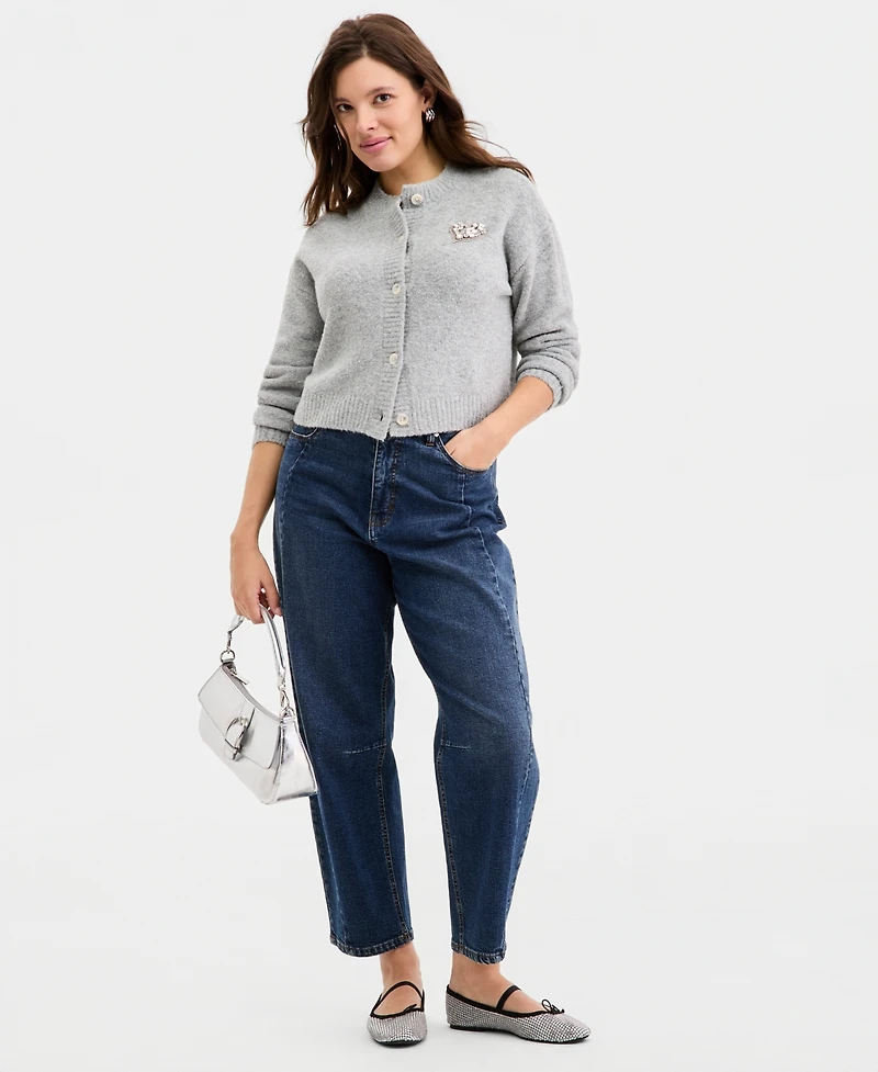 On 34th Women's Embellished Heart Cardigan Sweater, Macy's Exclusive