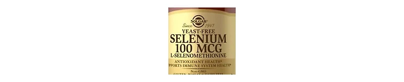 Solgar Yeast-Free Selenium ,100 mcg ,100 Tabs