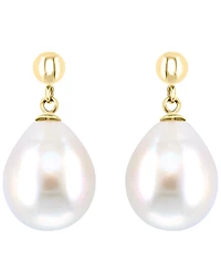 Effy Collection Freshwater Pearl (12mm) Earrings in 14k Yellow Gold