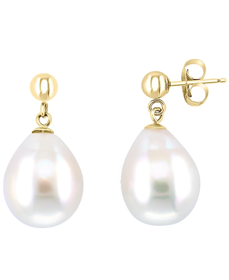 Effy Collection Freshwater Pearl (12mm) Earrings in 14k Yellow Gold