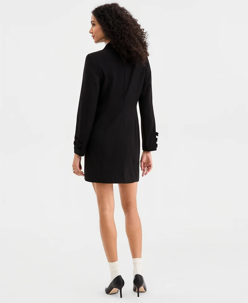 On 34th Women's Woven Tuxedo Bow Mini Dress, Macy's Exclusive