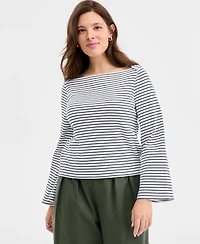 On 34th Women's Knit Long-Sleeve Boat-Neck Top, Macy's Exclusive
