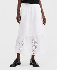 On 34th Women's Cutwork Embroidered Midi Skirt, Macy's Exclusive