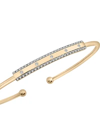 Wrapped Diamond Bangle Bracelet (1/4 ct. t.w.) in 10K Yellow Gold