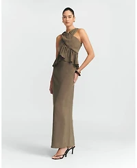 St Mrlo Women's Marlo Aloe Maxi Dress