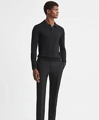 Reiss Men's Merino Wool Polo Shirt
