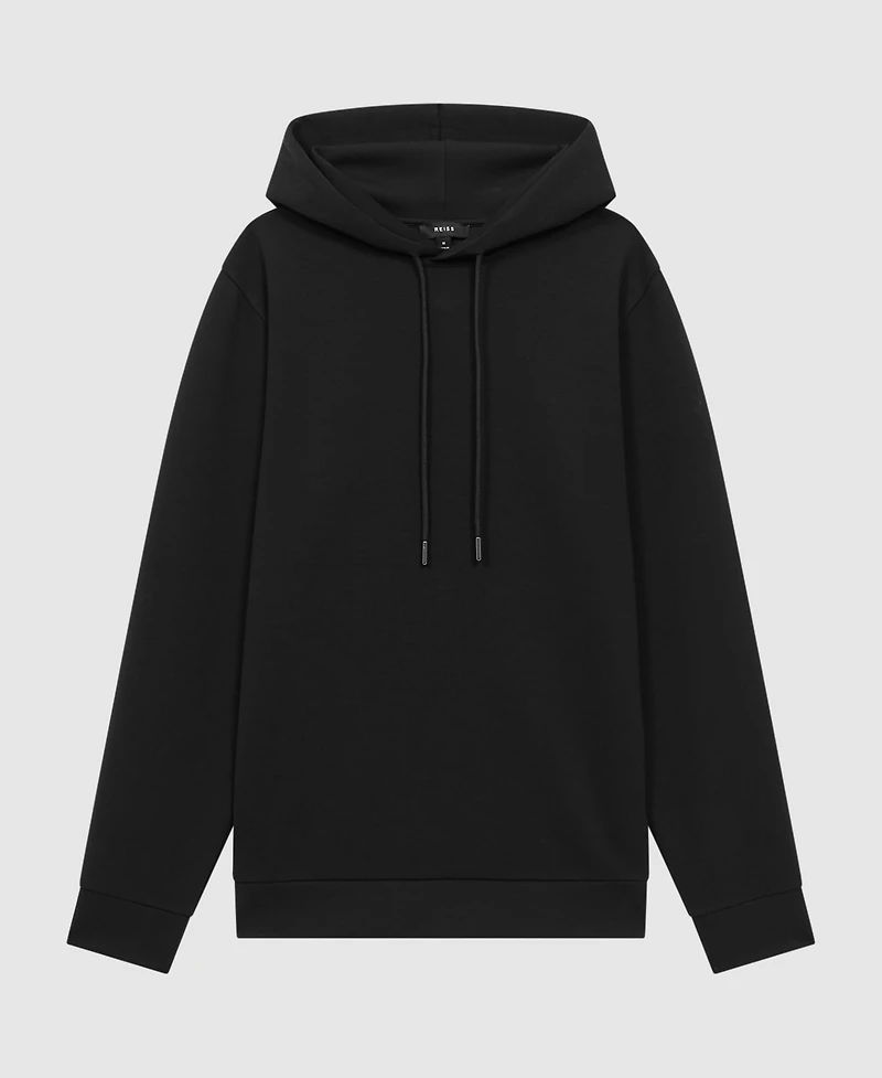 Reiss Men's Interlock Jersey Drawstring Hoodie