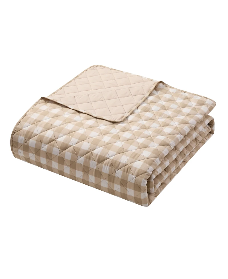 Vcny Home Gingham Microfiber 2-Pc. Quilt Set, Twin