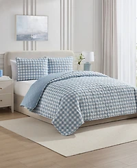 Vcny Home Gingham Microfiber 2-Pc. Quilt Set, Twin