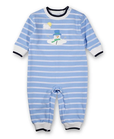 Florence Eiseman Baby Boys Stripe Knit Longall With Melting Snowman