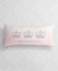 Juicy Couture Royal Crowns Decorative Pillow, 16" x 36"