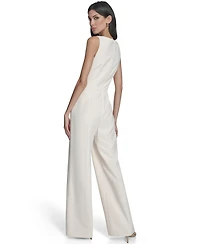 Vince Camuto Women's Signature Stretch Boat Neck Jumpsuit