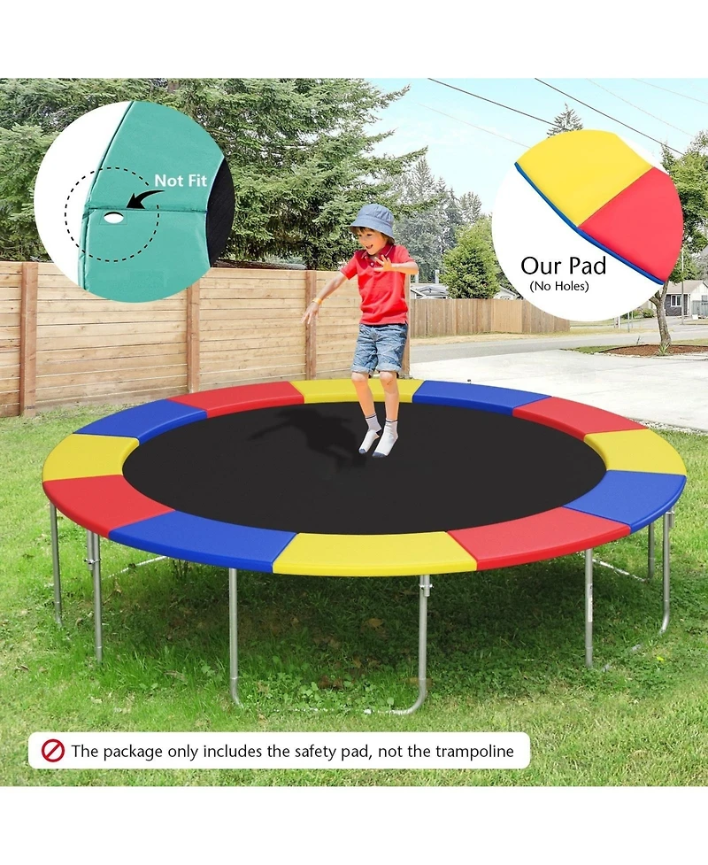 12 Ft Waterproof and Tear-Resistant Universal Trampoline Safety Pad Spring Cover