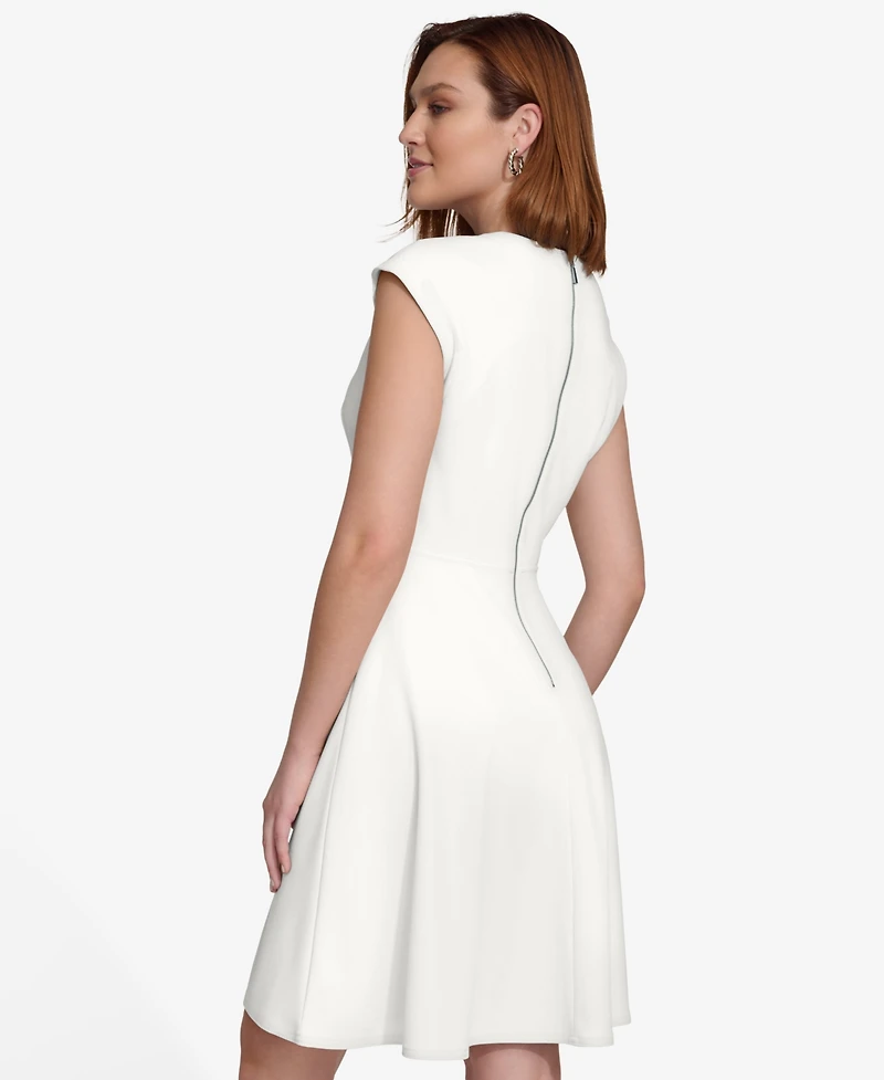 Calvin Klein Women's Crewneck Short-Sleeve Dress