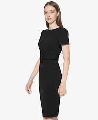 Calvin Klein Women's Crewneck Short-Sleeve Dress