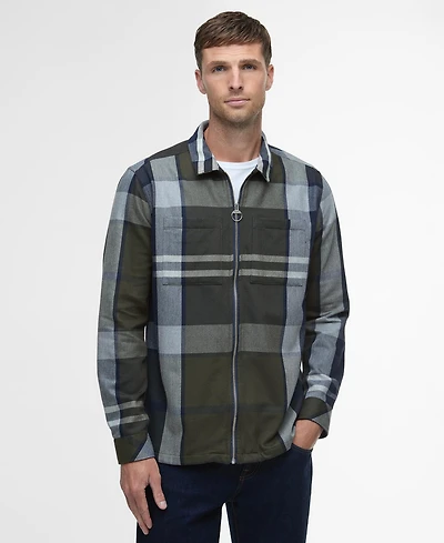 Barbour Men's Lannich Tailored Fit Tartan Overshirt