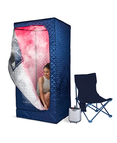 Sharper Image Steam Sauna and Red Light Therapy Portable Spa
