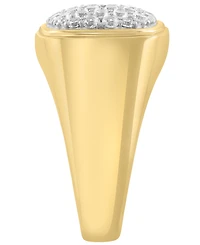 Effy Collection Men's White Zircon Ring (1-3/4 ct. t.w.) in Gold over Silver