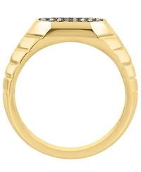 Effy Collection Men's Brown Diamond Ring (1/2 ct. t.w.) in Gold over Silver