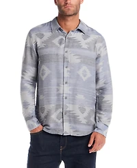 Weatherproof Vintage Men's Long Sleeve Southwest Jacquard Button Down Shirt