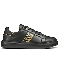 Karl Lagerfeld Paris Men's Side Logo Plain Toe Sneakers