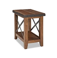 Intercon Taos Chairside Table, Multi Colored Brown Canyon Finish