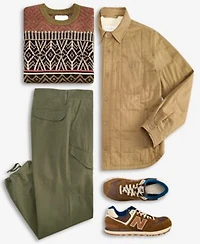 Sun Stone Mens Relaxed Fit Brady Pants Wild Crewneck Sweater Mahomes Shirt Jacket Macys Exclusive