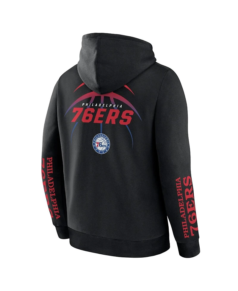 Fanatics Men's Black Philadelphia 76ers Legacy Guard Pullover Hoodie