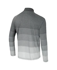 Colosseum Men's Gray Texas A&M Aggies Ai Striped Mesh Quarter-Zip Raglan Windshirt Jacket