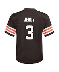 Nike Big Boys and Girls Jerry Jeudy Brown Cleveland Browns Team Game Jersey