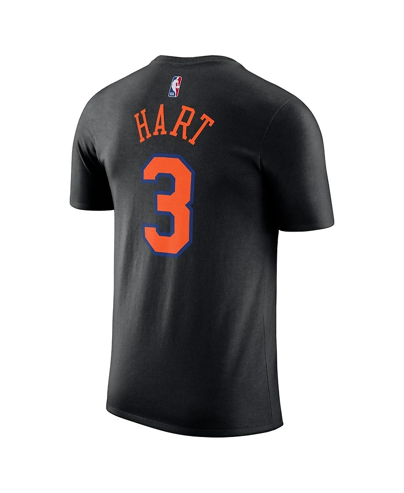 Jordan Men's and Women's Josh Hart Black New York Knicks Name Number T-Shirt