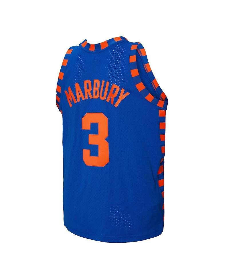 Mitchell & Ness Men's Stephon Marbury Blue New York Knicks 2005/06 Hardwood Classics Swingman Jersey