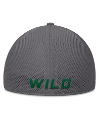 Fanatics Men's Gray Minnesota Wild Clincher Team Stripes Flex Hat
