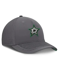 Fanatics Men's Gray Dallas Stars Clincher Team Stripes Flex Hat