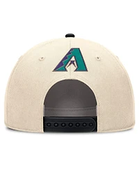 Nike Men's Natural/Black Arizona Diamondbacks Cooperstown Collection Rise Adjustable Hat