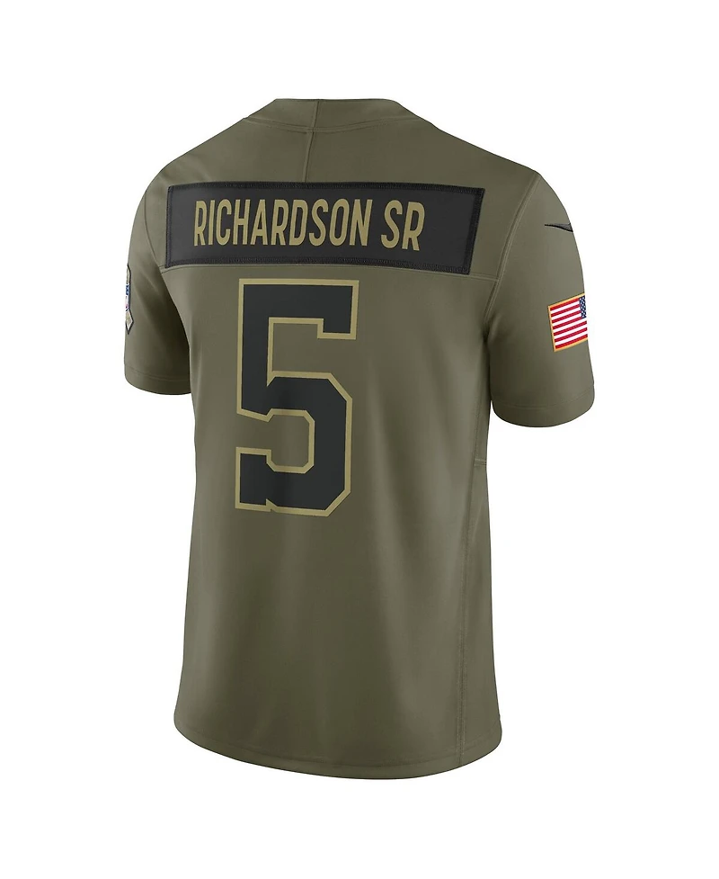 Nike Men's Anthony Richardson Sr. Olive Indianapolis Colts 2025 Salute to Service Limited Jersey