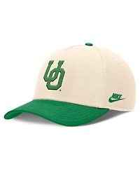 Nike Men's Natural/Green Oregon Ducks Academic Rise Dri-fit Adjustable Hat