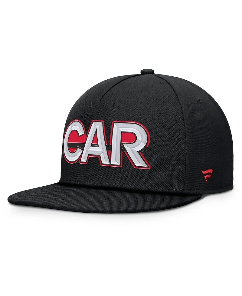 Fanatics Men's Black Carolina Hurricanes Authentic Pro Rink Team Code Snapback Hat