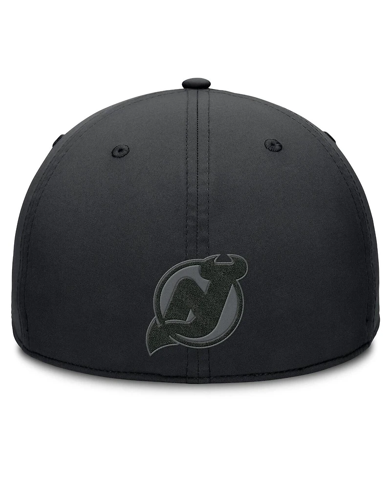 Fanatics Men's Black New Jersey Devils Authentic Pro Road Team Code Flex Hat