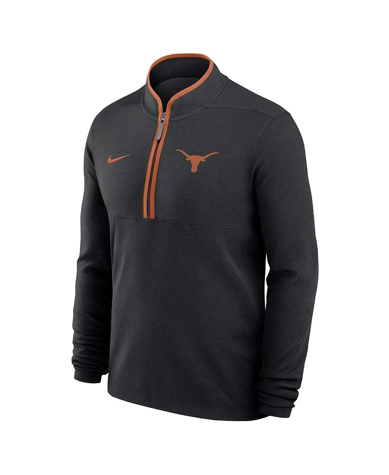 Nike Men's Texas Longhorns Courtside Victory Dri-fit Half-Zip Pullover Sweatshirt