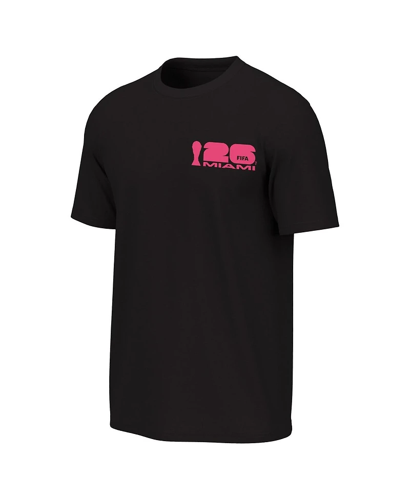 Outerstuff Men's Black 2026 Fifa World Cup Miami Host City Poster Graphic T-Shirt