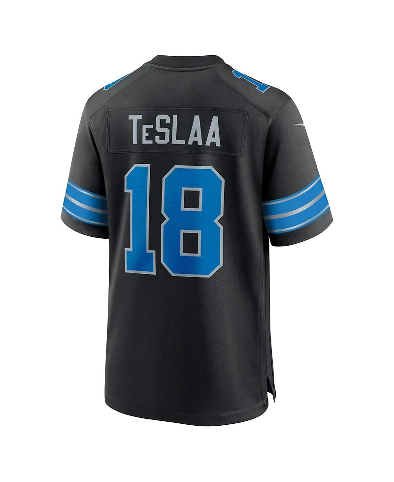 Nike Men's Isaac TeSlaa Black Detroit Lions Alternate Game Player Jersey