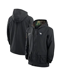 Nike Men's Black Kentucky Wildcats 2025 Ncaa Military Appreciation Full-Snap Jacket