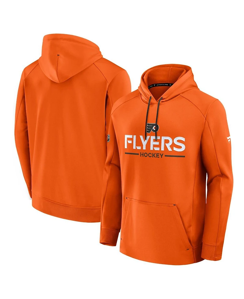Fanatics Men's Orange Philadelphia Flyers Authentic Pro Rink Hoodie