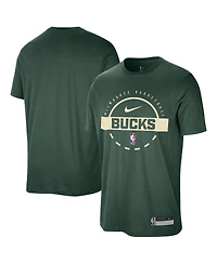 Nike Men's Hunter Green Milwaukee Bucks 2025/26 On-Court Flare Performance Practice T-Shirt