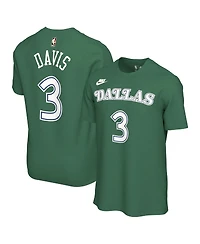 Nike Men's and Women's Anthony Davis Green Dallas Mavericks Name Number T-Shirt